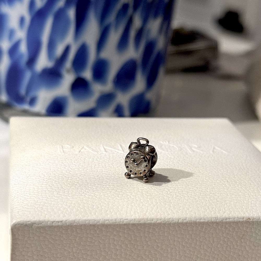 Pandora Silver Alarm Clock Charm